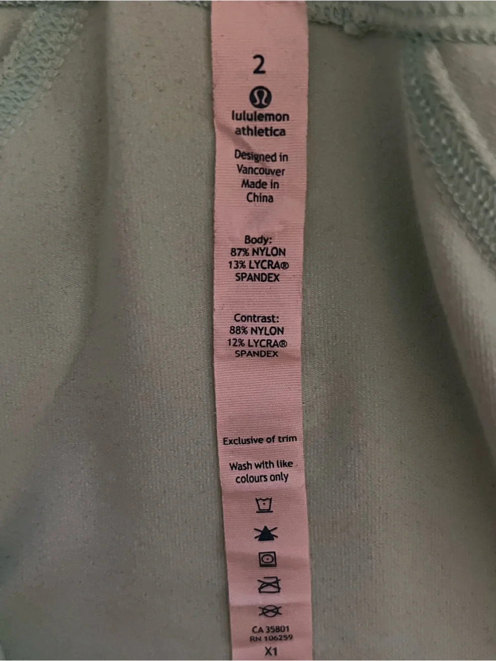 lululemon athletica Pale Mint Full-Zip Bomber Jacket